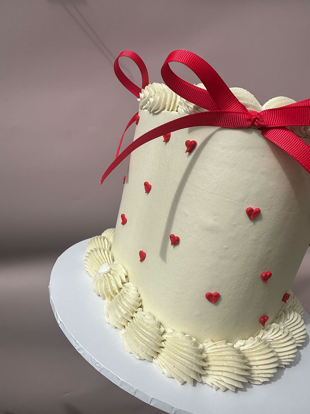Cutie Simple Vintage Heart Cake