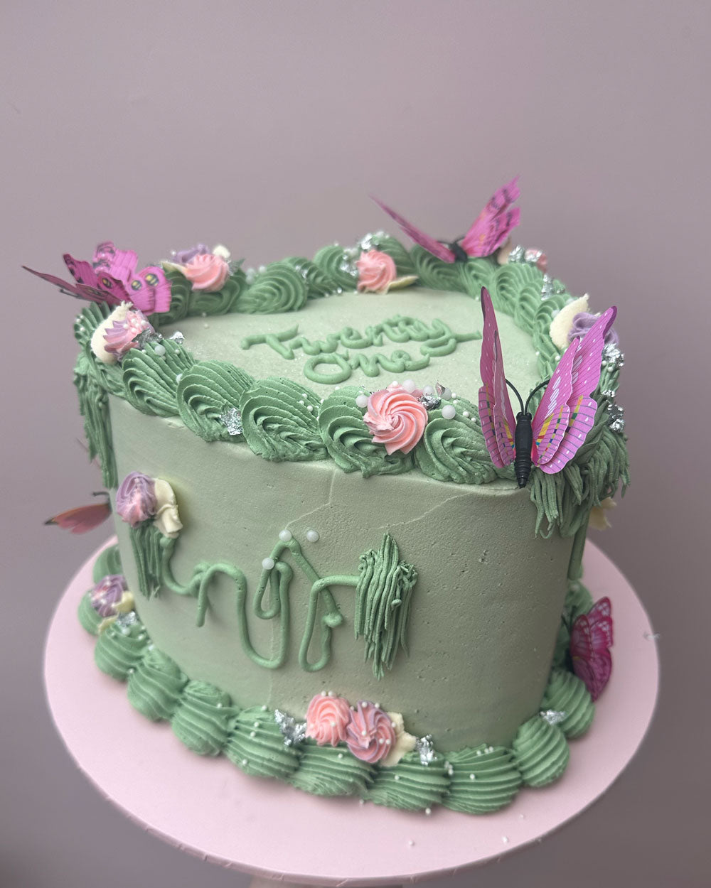 Enchanted Vintage Fairy Heart Cake