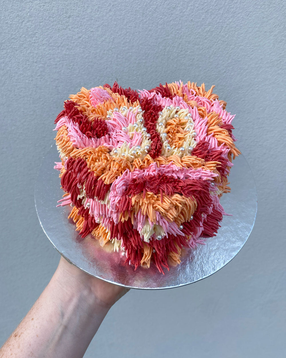 Mini Shag Heart Cake