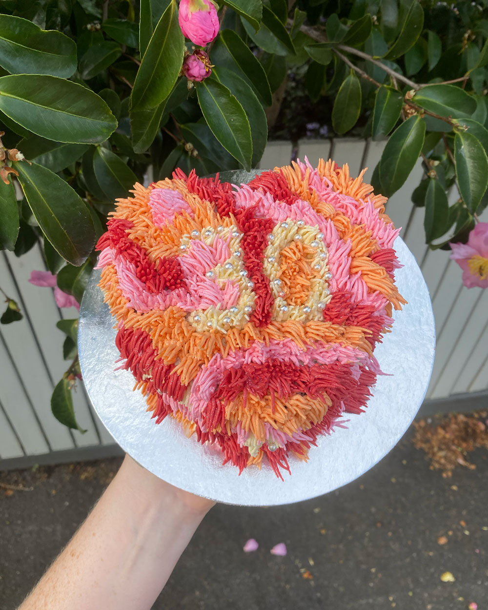 Mini Shag Heart Cake