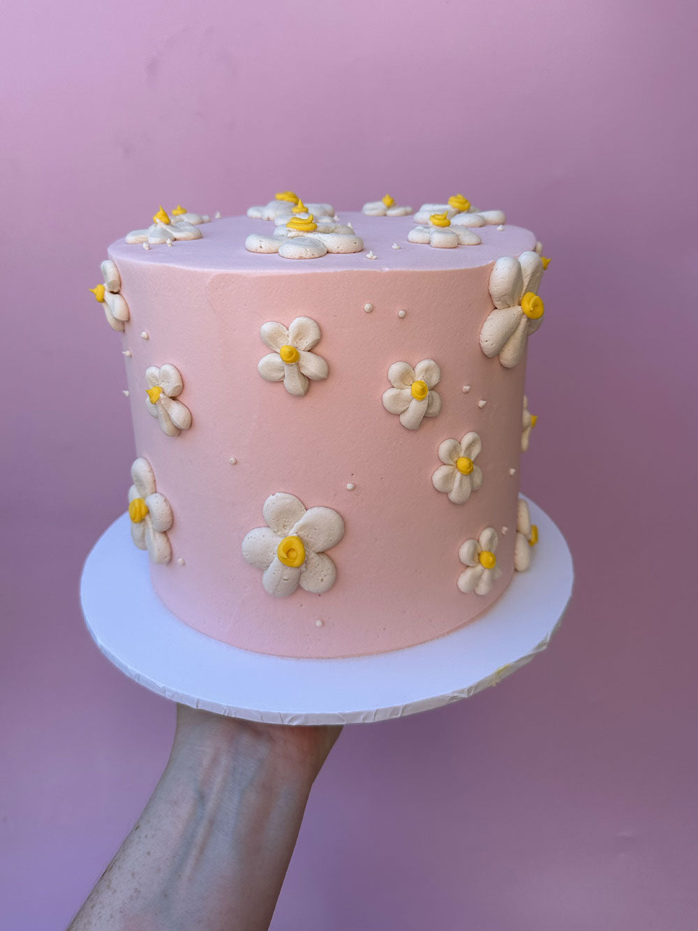Daisy Flower Cake