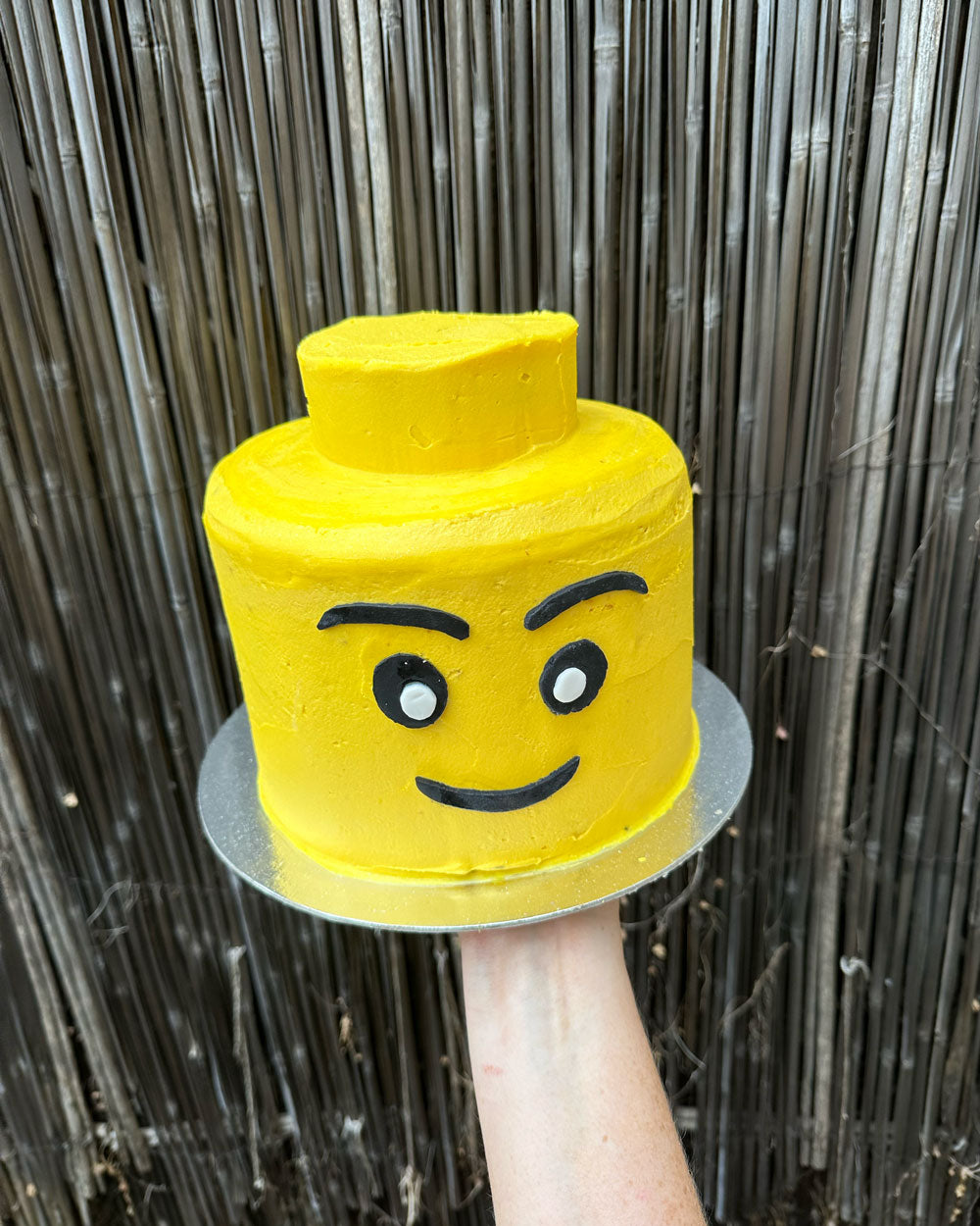 Lego Head Cake