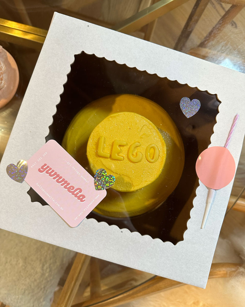 Lego Head Cake