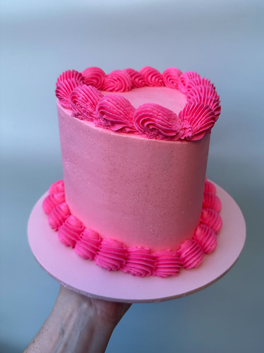 Simple Vintage Heart Cake