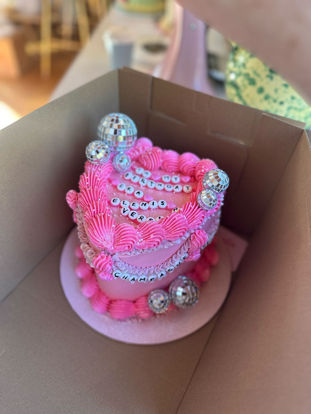 Taylor Swift Vintage Heart Cake