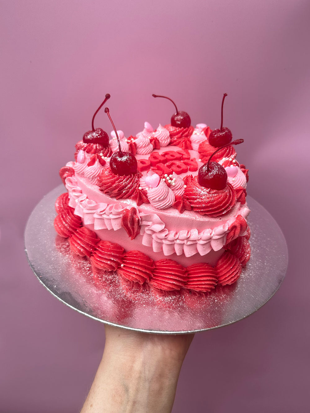 Mini Vintage Heart Cake