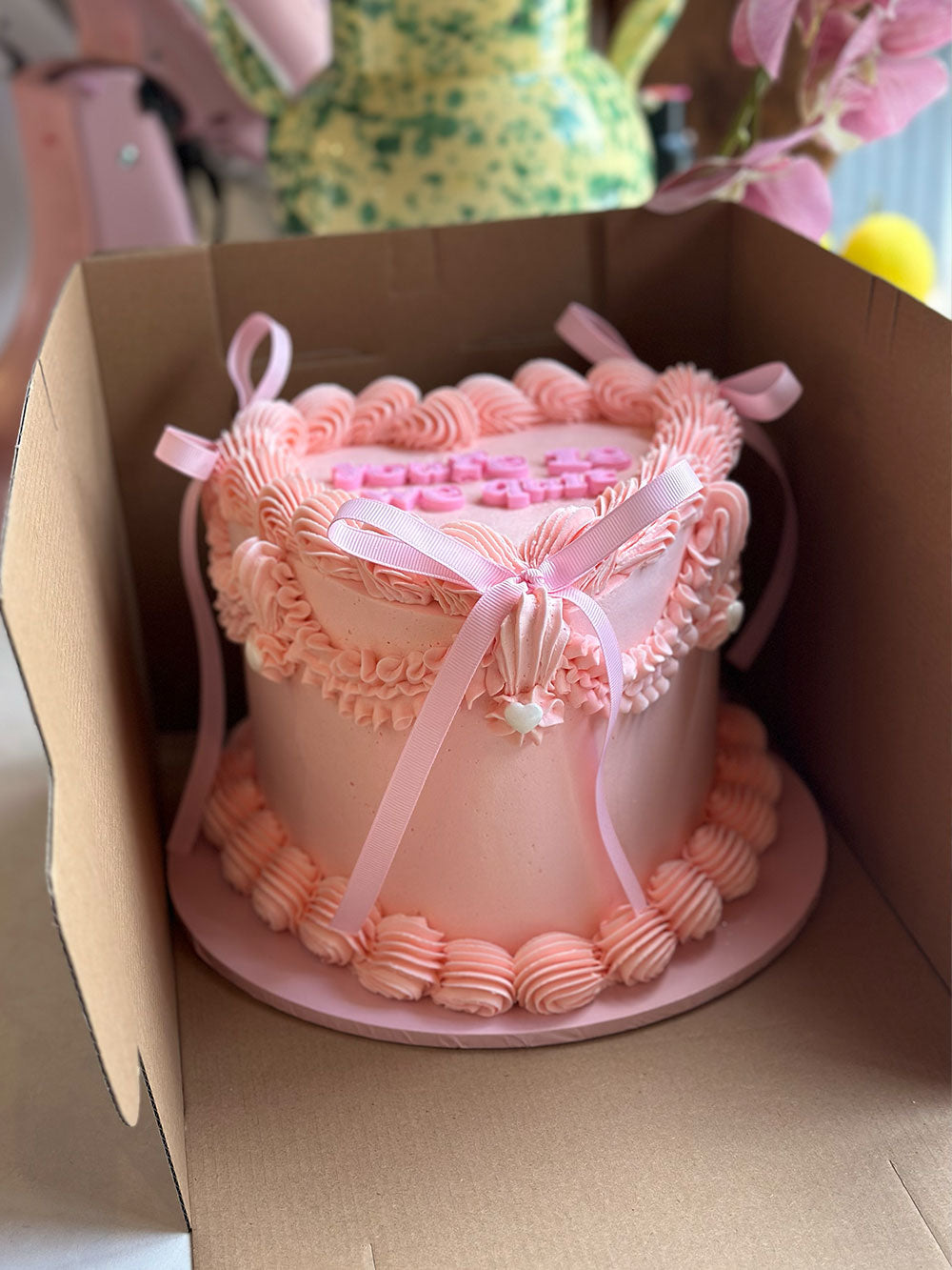 Vintage Heart Cake