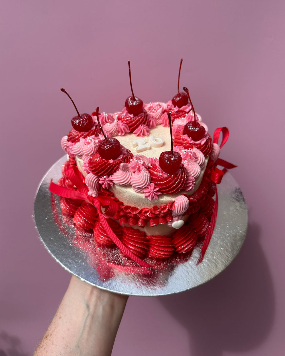 Mini Vintage Heart Cake
