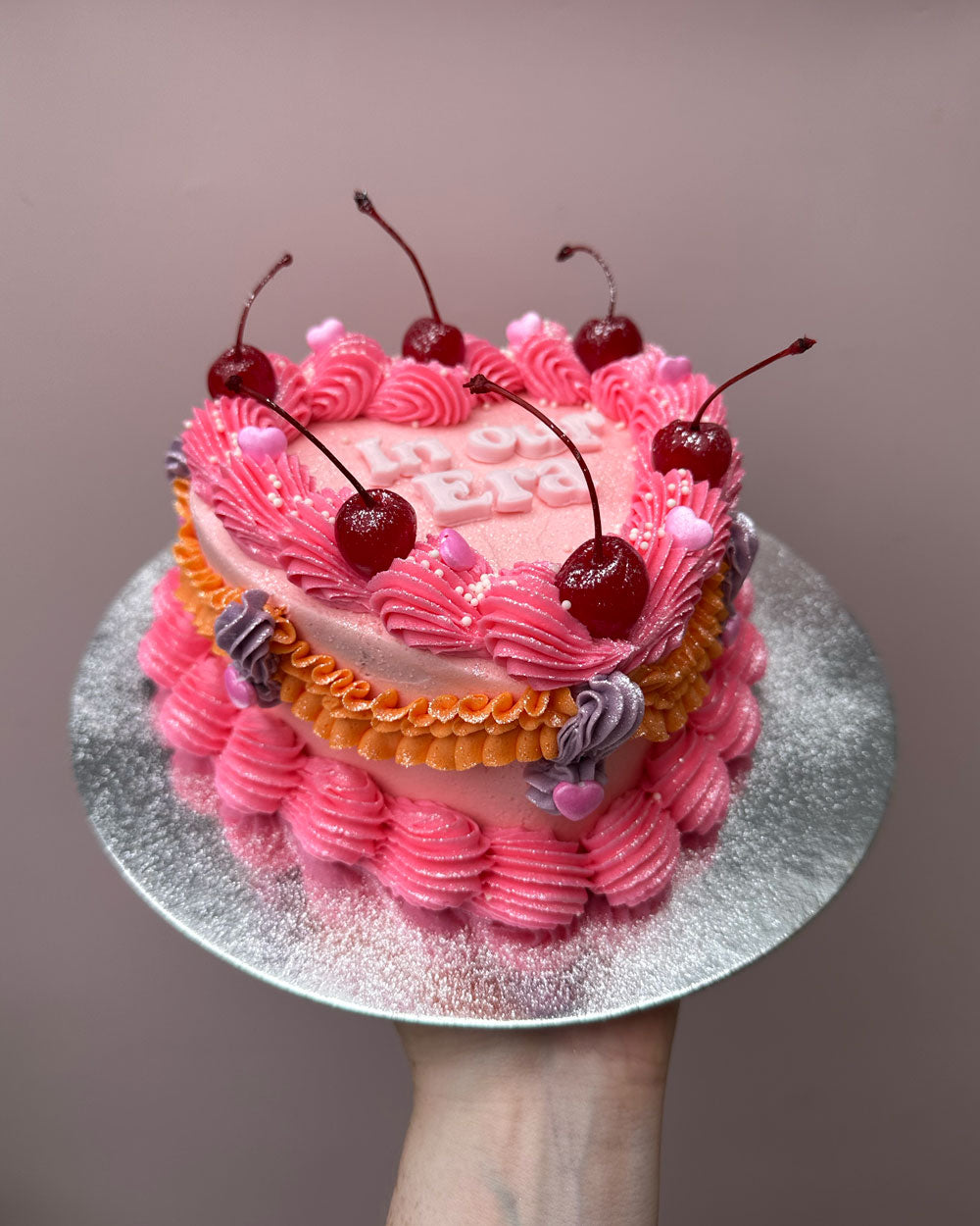 Mini Vintage Heart Cake