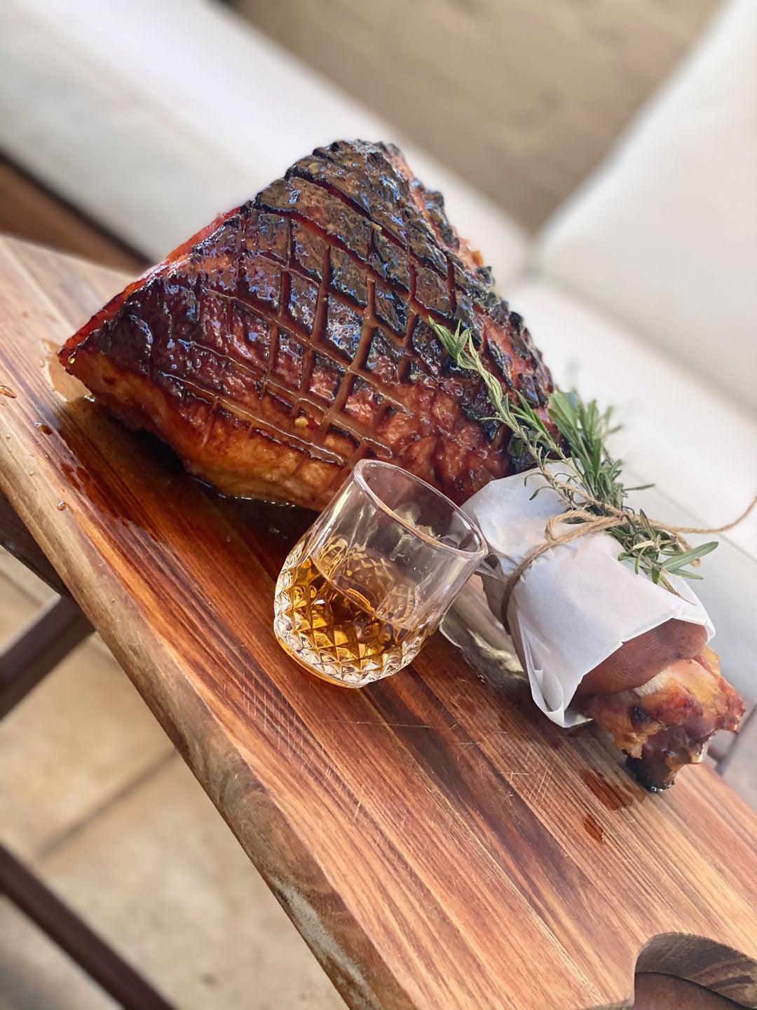 Whisky, Honey & Mustard Sticky Glazed Baked Ham