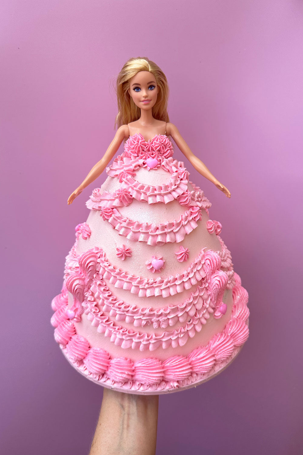 Cool Blue Barbie Cake- Order Online Cool Blue Barbie Cake @ Flavoursguru