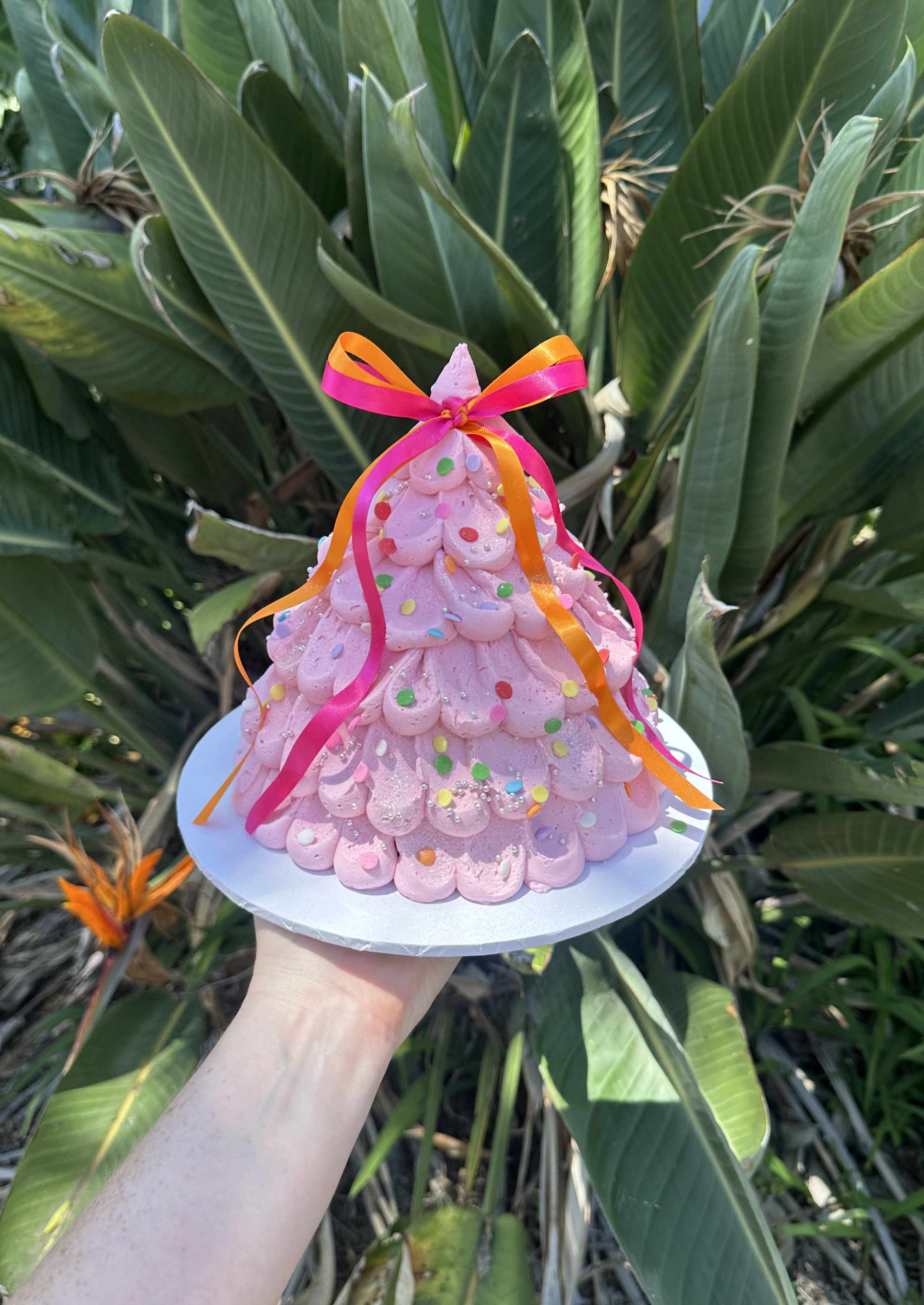 PINK XMAS! Colour POP cute tree cake