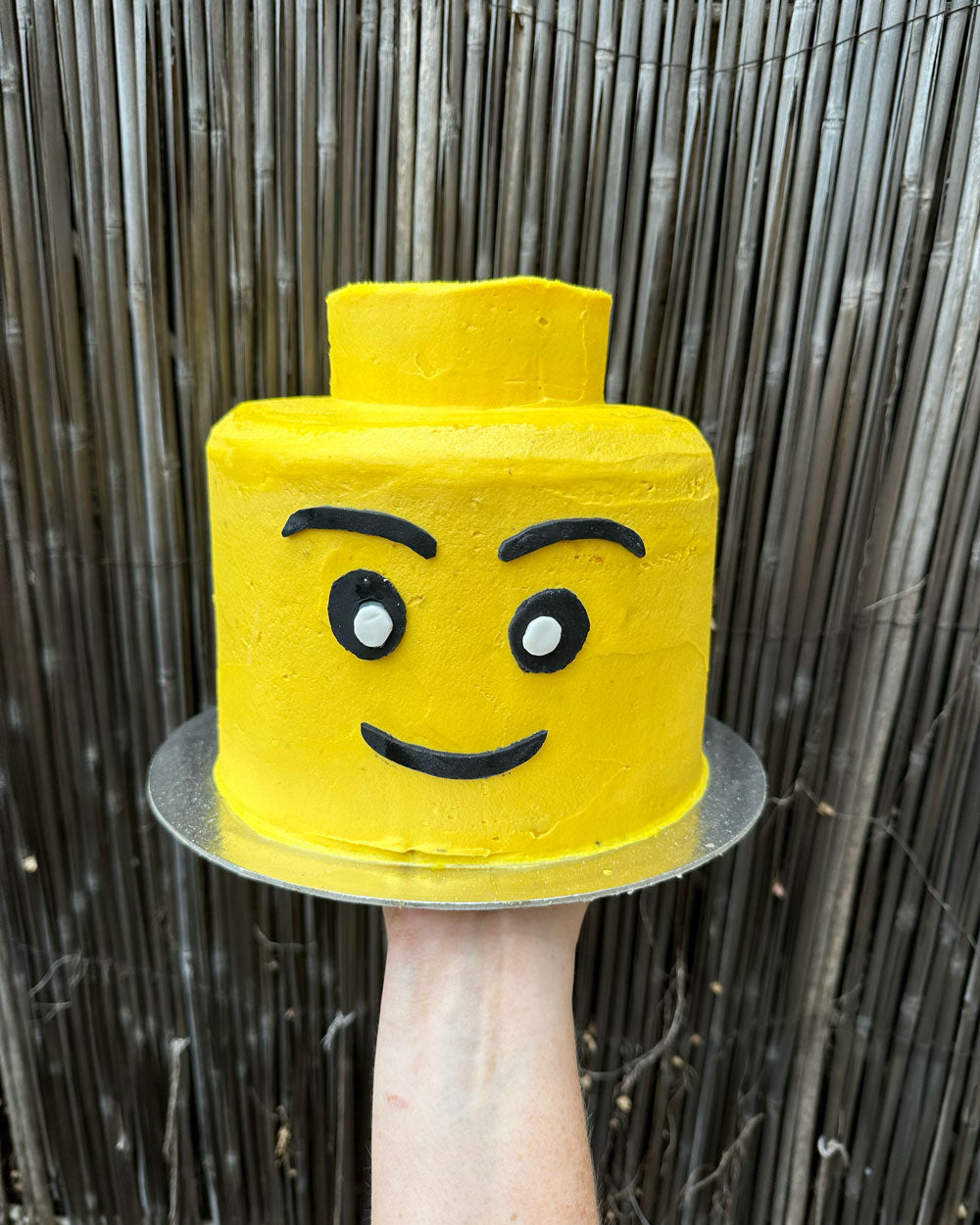 Lego Head Cake